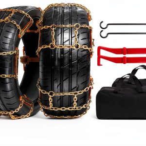 Snow Tire Chains Datanly Manganese Steel Fit-0