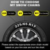 NITEVIZ Auto Tightening Snow Chains Metal-4