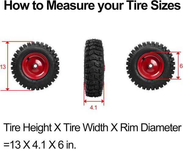 Multisland 13x4.1x6 Snow Blower Tire Chain-5