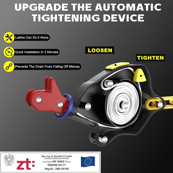 NITEVIZ Auto Tightening Snow Chains Metal-2