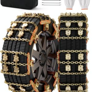 MOPHOTO Steel Snow Chains for Tires-0