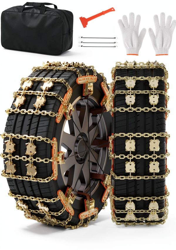 MOPHOTO Steel Snow Chains for Tires-0