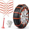 Qoosea Anti-Slip Chain Snow Tires for Cars-0