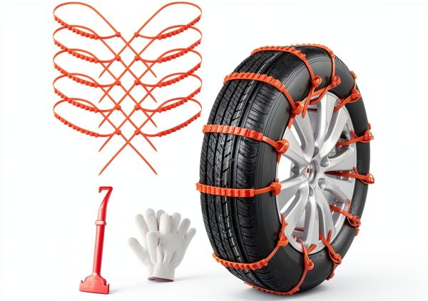 Qoosea Anti-Slip Chain Snow Tires for Cars-0