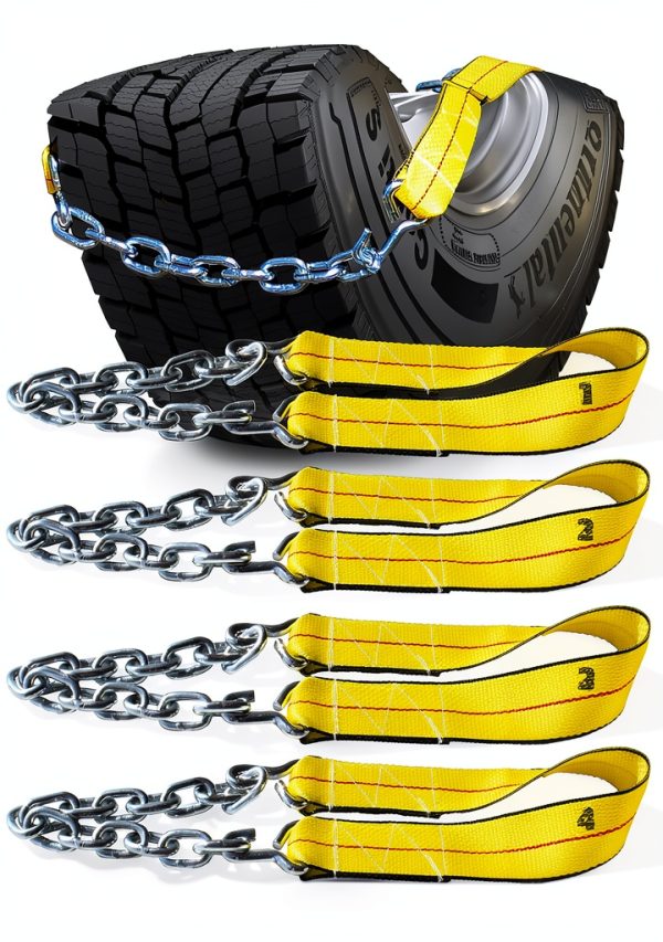 Instatraction Semi Truck Snow Chains Alloy Steel-0