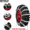 Multisland 13x4.1x6 Snow Blower Tire Chain-3
